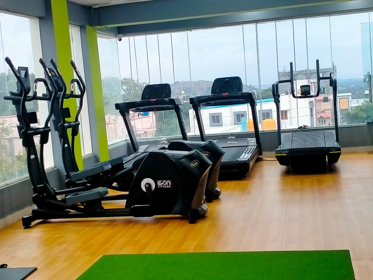 Bright cardio area at My Fitness Gym